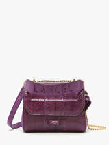 Cross Body Tas S Ninon Ayers Leder Lancel Violet ninon A14013